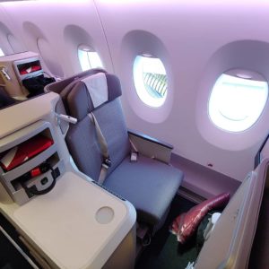 I flew Iberia Business class to Europe and really enjoyed it