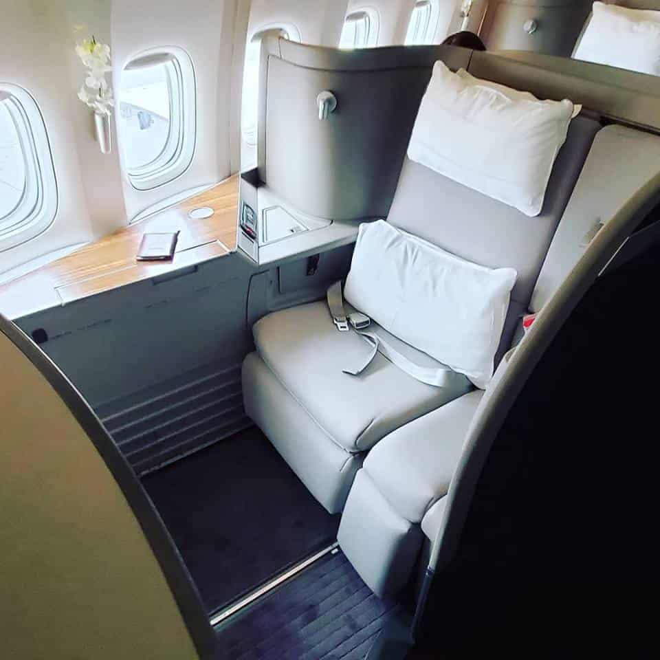 Don't let Cathay Pacific First Class fool you - it is very luxurious and comfortable. 