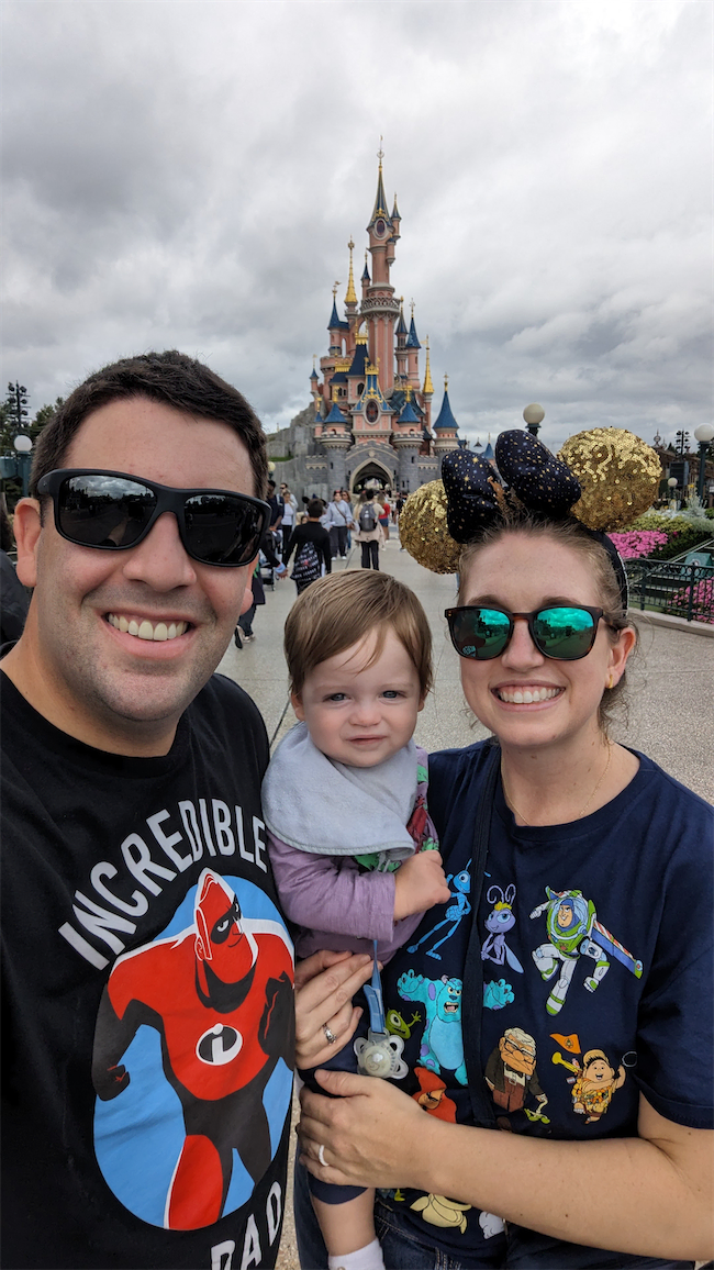 Andrew and Kathleen in Disneyland Paris