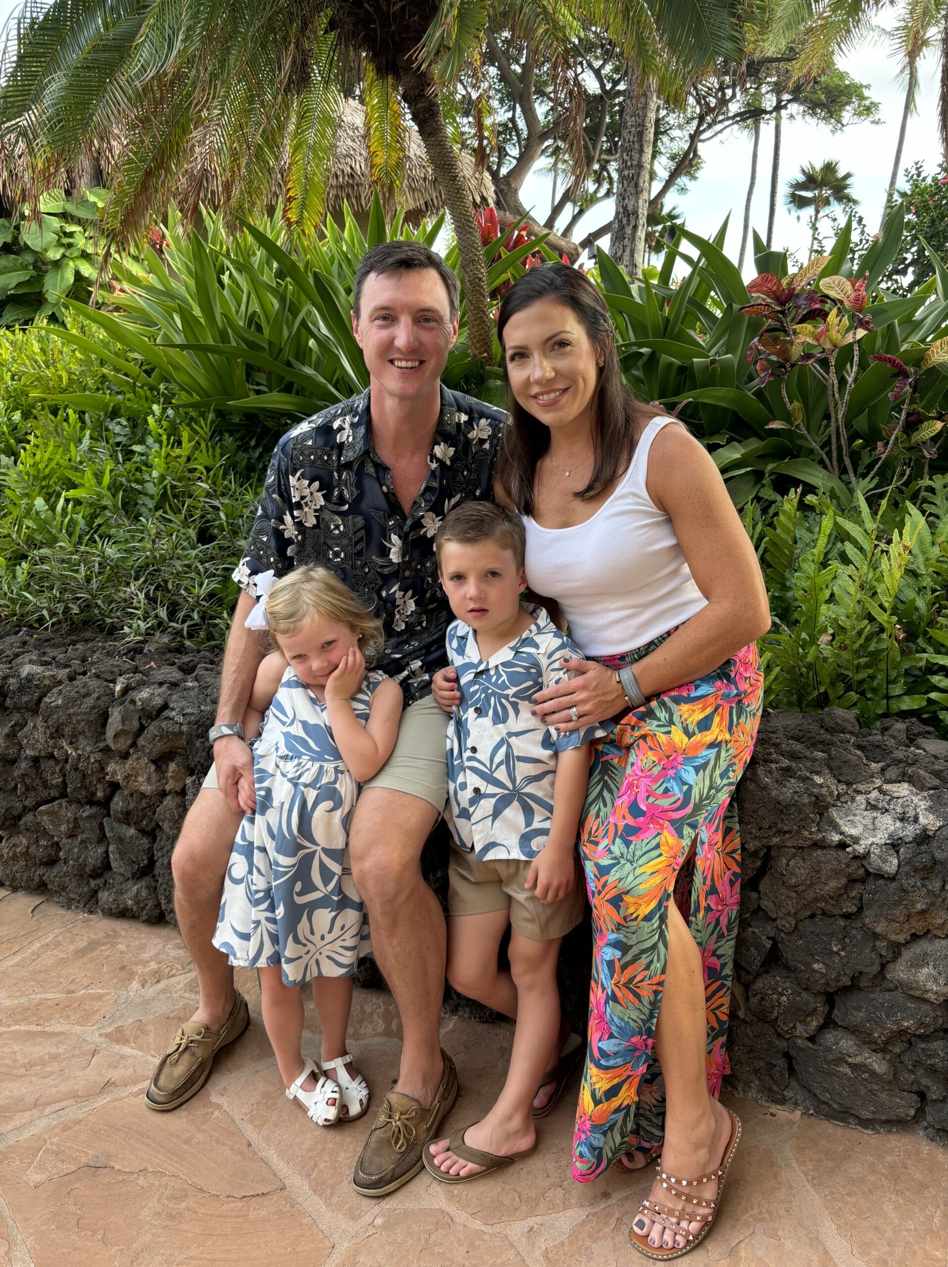 Clay Family at Luau